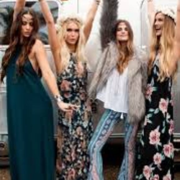 Show Me Your Mumu XS NWT Flower Hour Maxi Dress Flirtini Floral Bohemian - Picture 9 of 10